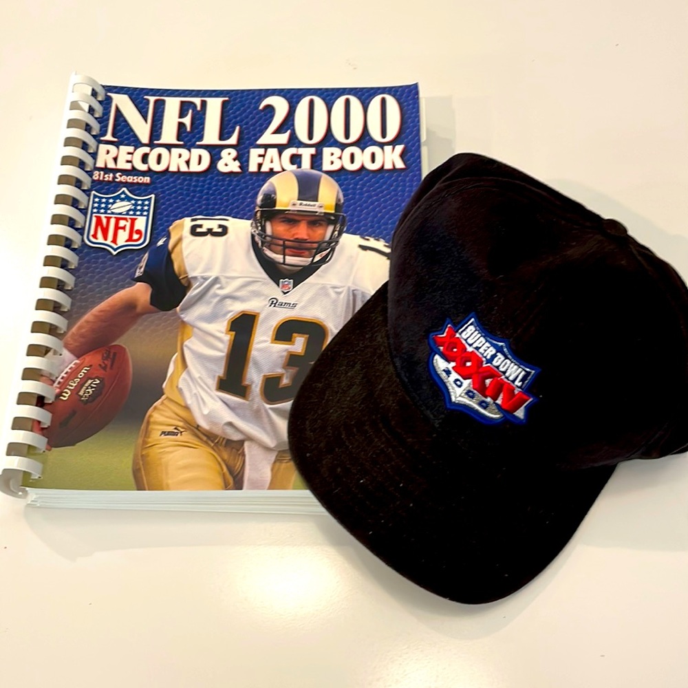 NFL Vintage Record & Fact Book and Hat  | 81st Season | Kurt Warner MVP